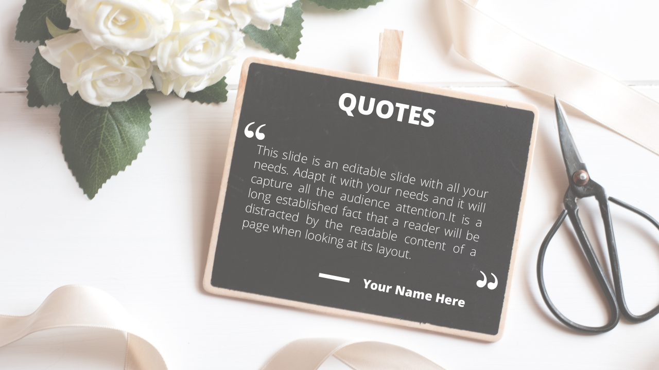 Best Aesthetic Quote PowerPoint Template and Google Slides
